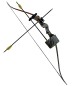 Preview: Haller Recurvebogen Set, camo, Fiberglas, 120 cm, 20 lbs, mit 2 Pfeilen und Zubehör